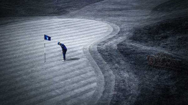 Editorial illustration for Why the Same 7-Iron Stops on a Parkland Green and Bounces Through a Links One